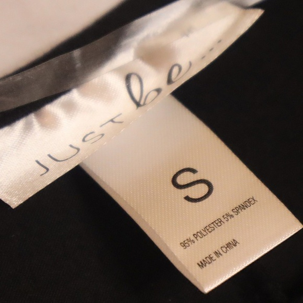 Just Be Black Long Sleeve Crew Neck Basic Knit Dress Sleep Nightgown Size Med - Picture 3 of 4